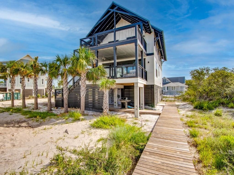 Panoramic Bay Views + Deeded Beach Access at this Exquisite WindMark Beach Retreat