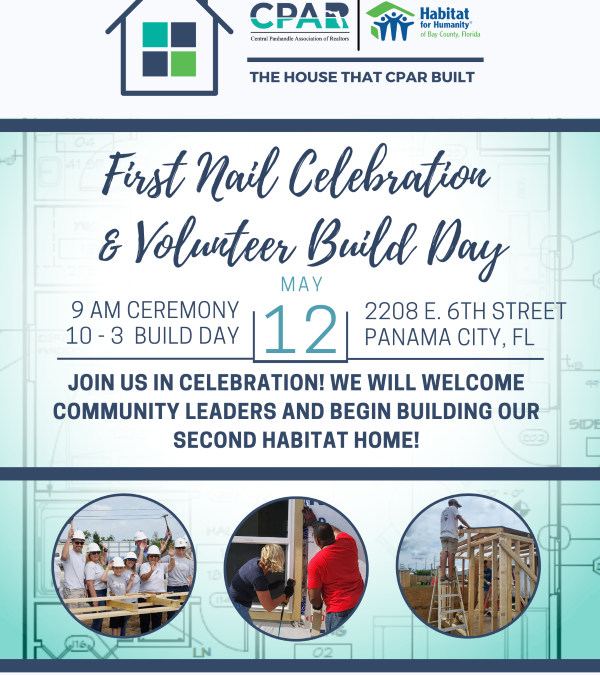 CPAR Hosts First Nail Celebration for Second Habitat for Humanity of Bay County Home