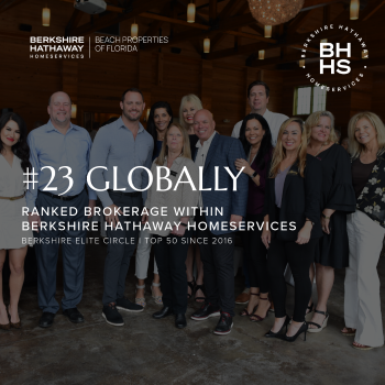 Berkshire Hathaway HomeServices Beach Properties of Florida Named One of Global Network’s Top 25 Companies